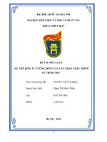 SỰ TIẾP BIẾN TƯ TƯỞNG ĐÔNG TÂY CỦA PHAN CHÂU TRINH VỀ CHÍNH TRỊ (GIAI ĐOẠN CUỐI THẾ KỶ XIX ĐẦU THẾ KỶ XX)