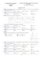 Đề ôn thi THPT Quốc gia môn Toán năm 2020 - Đề số 2