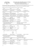 Đề thi minh họa THPT Quốc gia môn Hóa năm 2020 (Mục tiêu 7 điểm) - Đề số 15