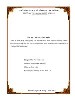 Một số biện pháp soạn  giảng văn bản thơ việt nam hiện đại để tăng cường hiệu quả trong giờ dạy thơ lớp 9a2 qua bài thơ mùa xuân nho nhỏ  thanh hải ở trường THCS bình lư 