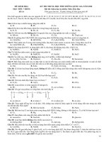 Đề thi minh họa THPT Quốc gia môn Hóa năm 2020 (Mục tiêu 7 điểm) - Đề số 14