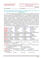 20 đề thi thử thpt quốc gia môn tiếng anh năm 2020 có đáp án chi tiết