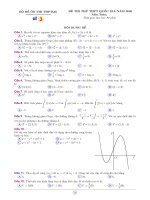 Đề ôn thi THPT Quốc gia môn Toán năm 2020 - Đề số 3