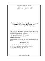 báo cáo kết quả nghiên cứu,ứng dụng sáng kiến một số kinh nghiệm tổ chức trò chơi học tập trong dạy học môn toán ở tiểu học 