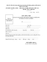 Mẫu Giấy chứng nhận đã hoàn thành khóa bồi dưỡng nghiệp vụ kiểm định kỹ thuật an toàn lao động (Mẫu số 2)