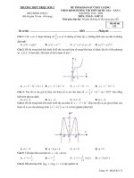 Đề thi thử THPTQG môn Toán lần 1 năm 2020 - THPT Triệu Sơn 2