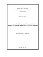 Nghiên cứu thiết lập quy trình định lượng HBV RNA huyết tương ở bệnh nhân viêm gan b mạn tính 