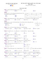 Đề ôn thi THPT Quốc gia môn Toán năm 2020 - Đề số 1