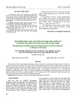 Đặc điểm hình thái, giải phẫu và sinh học phân tử của sâu keo mùa thu hại cây ngô ở Việt Nam