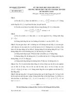 Đề thi HSG môn Toán lớp 12 - Sở GD&ĐT Vĩnh Phúc