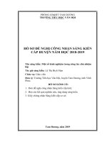 báo cáo kết quả nghiên cứu,ứng dụng sáng kiến một số kinh nghiệm trong công tác chủ nhiệm lớp 