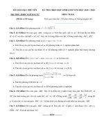 Đề thi HSG môn Toán lớp 12 - Sở GD&ĐT Phú Yên