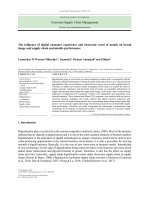 The influence of digital customer experience and electronic word of mouth on brand image and supply chain sustainable performance