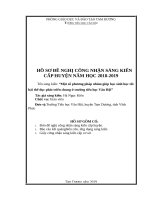 báo cáo kết quả nghiên cứu,ứng dụng sáng kiến một số phương pháp nhằm giúp học sinh học tốt bài thể dục phát triển chung ở trường tiểu học vân hội 