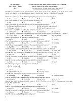 Đề thi minh họa THPT Quốc gia môn Hóa năm 2020 (Mục tiêu 7 điểm) - Đề số 12