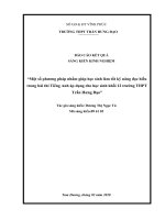 báo cáo kết quả nghiên cứu ứng dụng sáng kiến một số phương pháp nhằm giúp học sinh làm tốt kỹ năng đọc hiểu trong bài thi tiếng anh áp dụng cho học sinh khối 12 trường THPT 