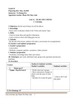 GIÁO AN TIẾNG ANH 10- UNIT 13 LISTENING