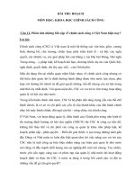 Bai thu hoach KHCSC   phân tích những bất cập về chính sách công ở việt nam hiện nay