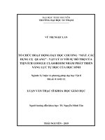Tổ chức hoạt động dạy học chương mắt  các dụng cụ quang vật lí 11 với sự hỗ trợ của tiện ích google classroom nhằm phát triển năng lực tự học của học sinh 
