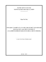 Tổng hợp và nghiên cứu cấu trúc một số phức chất hỗnhợp kim loại chứa au(i) trên cơ sở phối tử 2,2–1,2–phenylenbis(oxy)điaxetoylbis(n,n đietylthioure) 