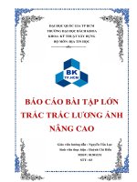 bài tập lớn trắc lượng ảnh nâng cao