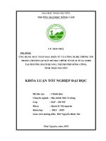 Ứng dụng máy toàn đạc điện tử và công nghệ thông tin trong thành lập mảnh bản đồ địa chính số 24 tỉ lệ 1 1000 tại phường bách quang, thành phố sông công, tỉnh thái nguyên 