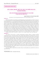 Tạp chí Khoa học – Công nghệ Thủy sản: Số 1/2017