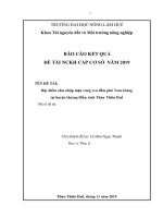 TÊN ĐỀ TÀI: Đặc điểm xâm nhập mặn vùng ven đầm phá Tam Giang tại huyện Quảng Điền, tỉnh Thừa Thiên Huế