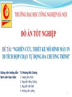 Đồ án tốt nghiệp nghiên cứu thiết kế máy in 3d dhcn hà nội