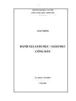 GIÁO TRÌNH ĐÁNH GIÁ GIÁO DỤC - GIÁO DỤC CÔNG DÂN
