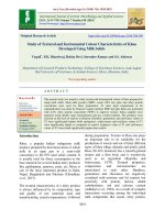 Study of textural and instrumental colour characteristics of khoa developed using milk solids