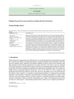 Bridging the gap between governmental accounting education and practice