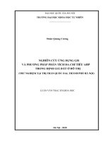 Nghiên cứu ứng dụng GIS và phương pháp phân tích đa chỉ tiêu AHP trong định giá đất ở đô thị (thử nghiệm tại thị trấn quốc oai, thành phố hà nội 