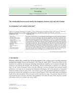 The relationship between stock market development, business cycle and risk of banks