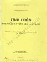 Tính toán sàn phẳng bê tông ứng lực trước