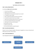 B1S speaking test 1 hobbies and free time activities 