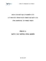 BÁO CÁO KẾT QUẢ NGHIÊN CỨU LÝ THUYẾT TÍNH TOÁN THIẾT KẾ KẾT CẤU ỐNG KHÓI DỰ ÁN NHIỆT ĐIỆN