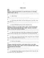 Ths XDDCQNN quản lý cán bộ, công chức ở cấp xã trên địa bàn huyện phúc thọ, thành phố hà nội hiện nay