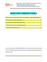 50 bài mẫu WRITING TASK 2