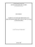 Nghiên cứu xây dựng quy trình nuôi cấy và phân tích một số chỉ số chức năng ty thể của tế bào cơ tim chuột h9c2 
