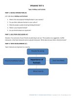 B1S speaking test 6 holidays and festivals 