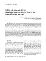 Nghiên cứu hiệu quả điều trị của phương pháp tạo nhịp tái đồng bộ tim trong điều trị suy tim nặng