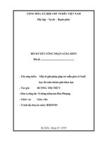 SKKN một số giải pháp giúp trẻ mẫu giáo 4 5 tuổi học tốt môn khám phá khoa học 