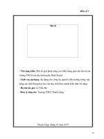 MỘT số GIẢI PHÁP NÂNG CAO CHẤT LƯỢNG GIÁO dục đại TRÀ tại TRƯỜNG THCS THANH LÃNG TRÊN địa bàn HUYỆN BÌNH XUYÊN 