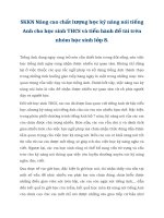 SKKN nâng cao chất lượng học kỹ năng nói tiếng anh cho học sinh THCS và tiến hành đề tài trên nhóm học sinh lớp 8 