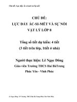 SKKN lực đẩy ác SI mét và sự nổi vật lý lớp 8 