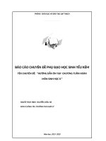 chuyên đề HƯỚNG dẫn ôn tập  CHƯƠNG TUẦN HOÀN môn SINH học 8 