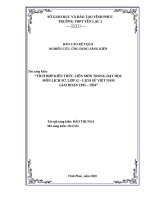 SKKN tích hợp kiến thức  liên môn trong giảng dạy bộ môn lịch sử 12 giai đoạn 1945   1954 