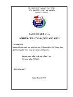 SKKN hướng dẫn học sinh học môn sinh học 12 trung học phổ thông theo định hướng phát triển năng lực tự học của học sinh 