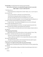 TIẾT GIẢM, tái sử DỤNG, tái CHẾ để TIẾT KIỆM NGUỒN tài NGUYÊN THIÊN NHIÊN và bảo vệ môi TRƯỜNG 